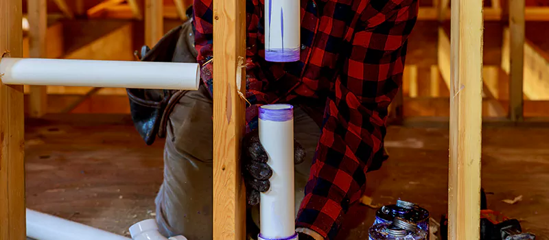 Process of Rough In Plumbing in Inglewood, Ontario